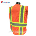 5 Point Breakaway 1 Horizontal Stripe Zip High visibility Reflective Safety Vest With Many Pockets